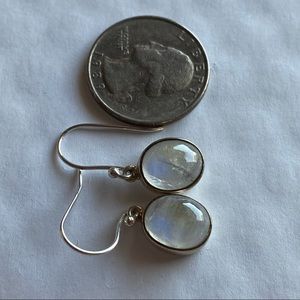 Genuine Moonstone Earrings on .925 Silver